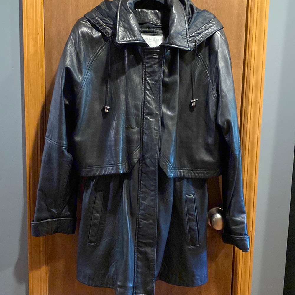 Vintage 1990’s Lambskin Leather Coat Excellent